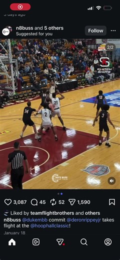 Duke signee Deron Ripley catches the alley with a Russel Westbrook type Dunk!! #espn #fyp #sports #basketball