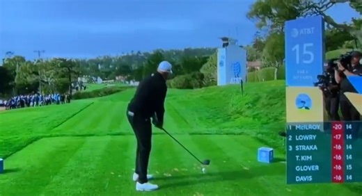 Shane Lowry drills course marshal on shoulder (!) with errant tee shot at Pebble Beach