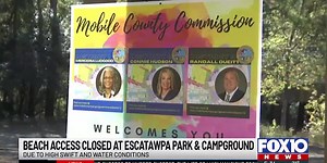 Beach access closed at Escatawpa Park and Campground
