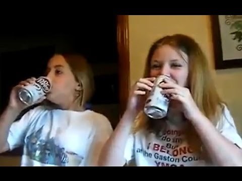 2 Girls Chug Burp