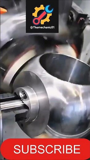 Spherical grinding for Ball Valve #machine #grinding #manufacturing