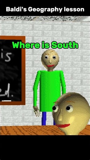Baldi's Geography Lesson - Short story - [Baldi's basics] #shorts #funny #gaming #baldisbasics #mod