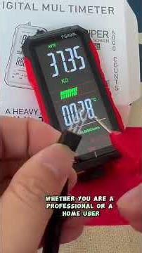 ⚡USB Rechargeable Digital Multimeter🔋– 6000 Counts, Large Color Screen & Backlight! 🛠️🔌