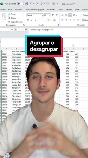 Aprende a agrupar o desagrupar celdas en Excel