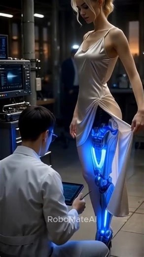 They Gave Her a Robot Leg #futuristic #augmentation