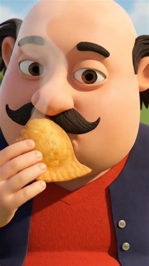 Motu ne samosa se maara SIX! 😱🏏🍩 | Funny Cricket Short 😂#shorts #motupatlu #cartoonshorts #funny