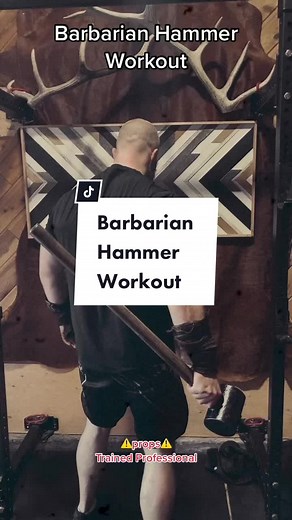 HAMMER WORKOUT! ⚒️⚡️⚒️ #nerdgym #barbarian #hammer #workout #thor #vikings #thorloveandthunder #dnd