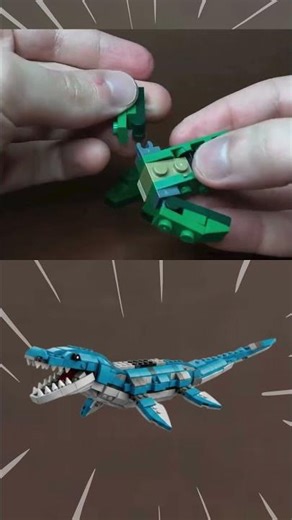 🦖 LEGO Ideas Mosasaurus Tutorial #lego #mosasaurus #dinosaur #tutorial #ideas