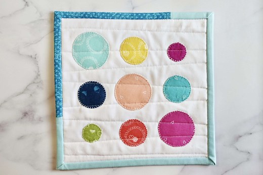 How to Appliqué Perfect Circles - Homemade Emily Jane