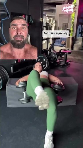 Belted Dumbbell Hip Thrusts Using a Glute Loop