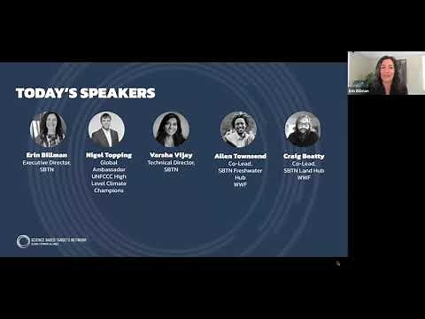 Science-based targets for nature: an introduction