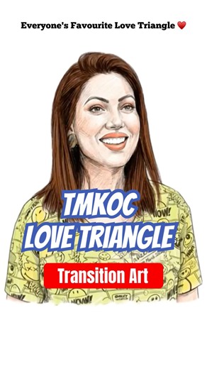 Jethalal ❤️ Babita Ji… But Dayaben?! 😳 TMKOC Love Triangle in Zoom Art Pencil Drawing ✏️ #tmkoc #fy