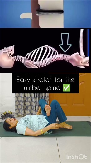 Relieve Lower Back Pain! Easy Lumbar Spine Stretch ✅ | Yog and fun with Dadi