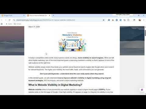 How To Improve Website's Visibility In Digital marketing #Seo #digitalmarketing 