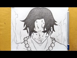 How to draw portgas D.Ace easy from (One piece) || Anime drawing || Easy pencil drawing ideas