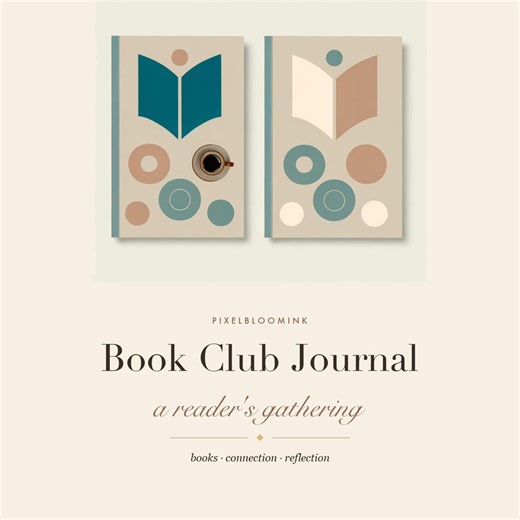 Book Club Journal Printable | Reading Tracker, Discussion Prompts (PDF Download) - Etsy