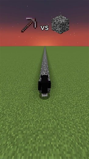 Netherite Pickaxe vs Bedrock