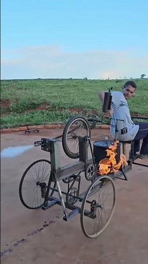 The Steam-Powered Bicycle: A Fiery Ride into the Past