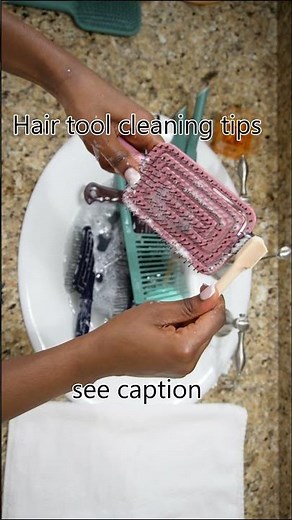 How To Clean Hair Brushes, Combs, and Hot Tools #haircare #hairtools #hairhygiene