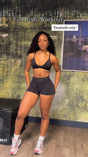 Full Body Workout!! 🔥 Took the entire weekend off for Homecoming so I already this one was going to hurt 🙃 Took my @ehplabs to sweat out everything! I did each exercise for 3 rounds with minimal rest in between! Let’s work sistas! 💓🤸🏽‍♀️ Wearing that new soft sculpt from @gymsharkwomen Code: LAYAH at checkout! *sponsored* @ehplabs code: LAYAH - Don’t let your mind bully your body 🧠💪🏾 #fullbodyworkout #workoutroutine #fitnessjourney #workoutmotivation #healthy #explore #dumbbells #dumbbel