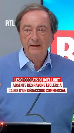 Les chocolats de Noël Lindt absents des rayons Leclerc à cause d'un désaccord commercial