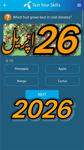 26 April 2026 Questions and Answers | My Telenor Today Questions | Telenor Questions Today