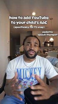 How To Add YouTube To Your Child’s AAC Device | Speech Therapy #nonspeaking #languagelearning #slp