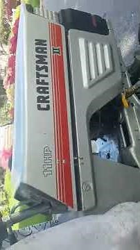 Restored 1985 Craftsman lawn tractor riding lawn mower running again