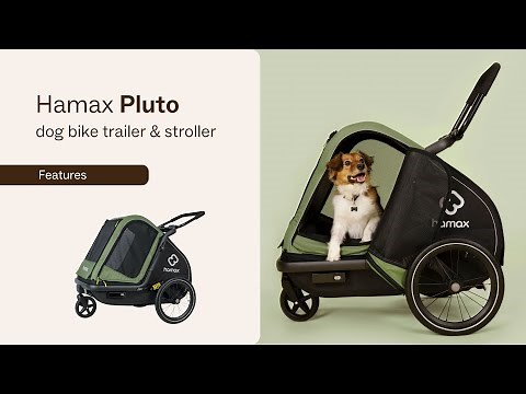 Be amazed by Hamax Pluto dog bike trailers fantastic features!