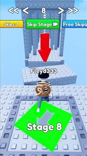 Fast parkour in Roblox 😱 One mistake = fall! Watch till the end 🔥