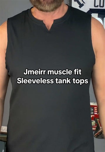 V slit in the neckline sleeveless tank tops from Jmeirr! These are ribbed longline and have the cut hemmed V on the front neck line. These will be awesome for casual wear with jeans or shorts! Great for gym wear athletic or work! Wash and dry great as well. Mens Tank top muscle shirts #tiktokshopholidayhaul #tiktokshopcreatorpicks #gym #tanktops #mensfashiontips