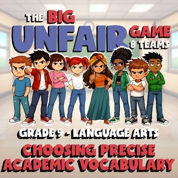 Choosing Precise Academic Vocabulary BIG UNFAIR GAME - Grade 9 ELA Review