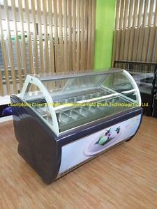 [Hot Item] Ice Cream Display/Italian Ice Cream Showcase/Popsicle Display Freezer