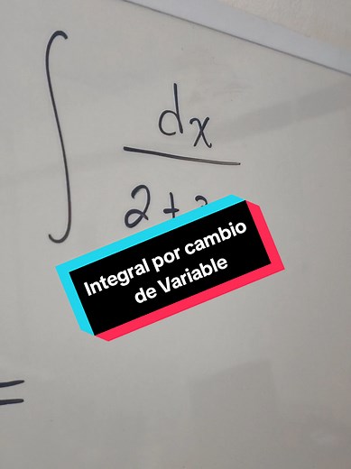 Integral por cambio de variable en cálculo