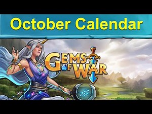 Gems of War: Event Objectives | October Event Calendar, Weekly Teams, Mythic Friday