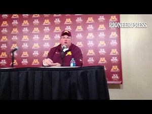 #Gophers DC Tracy Claeys talks about what the Nebraska win and becoming bowl eligible means for the