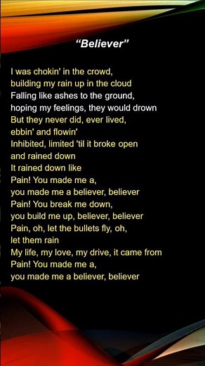 Pain Made Me a Believer 🔥 Imagine Dragons Lyrics #shorts