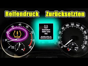 Resetting the tire pressure monitoring system on a SKODA FABIA!