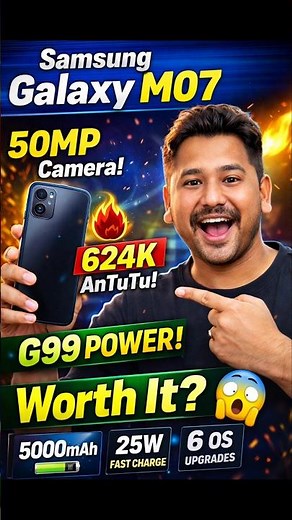 Samsung Galaxy M07 Review 🔥 50MP Camera + G99 Beast 😱 Worth It in 2026?