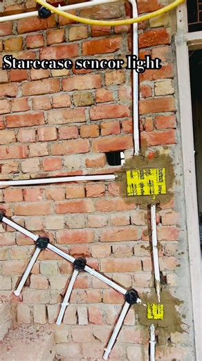 Stare me senior light kase lga ye || how to install sencor light in starecase #trandingshorts #diy