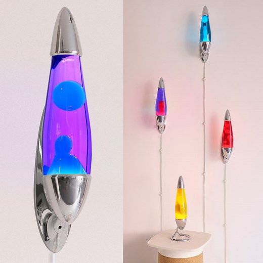 Neo Wall Lava Lamp: silver - Wall mounted lava lamps