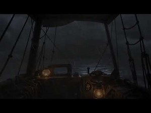 [Heavy rain] Boat sails through soft storm | Deep Relaxation 10 hours