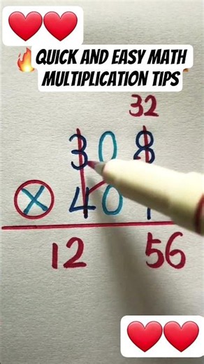 quick and easy math multiplication tips #math #mathematics #education #shortsfeed #shorts