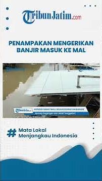 Pengunjung hingga Pedagang Panik, Rekaman Detik-detik Giant Mega Bekasi Mall Turut Diterjang Banjir