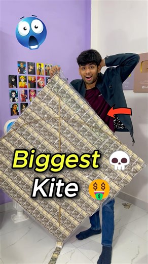 GHAR PAR BANAI BADI PATANG 😱💀| MINI VLOG #shorts #kite #patang #minivlog