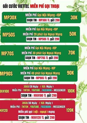 Các Gói Cước 4G Viettel 90K 1 Tháng Mới Nhất – 120GB Data Khủng, Lướt Web Thả Ga! #trending