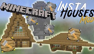 InstaHouses Mod para Minecraft 1.15.2, 1.14.4 y 1.12.2 | MineCrafteo