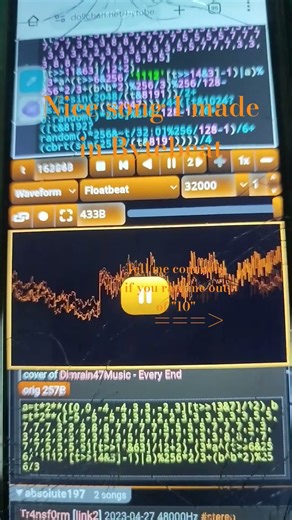 Nice song I made in Bytebeat #bytebeat