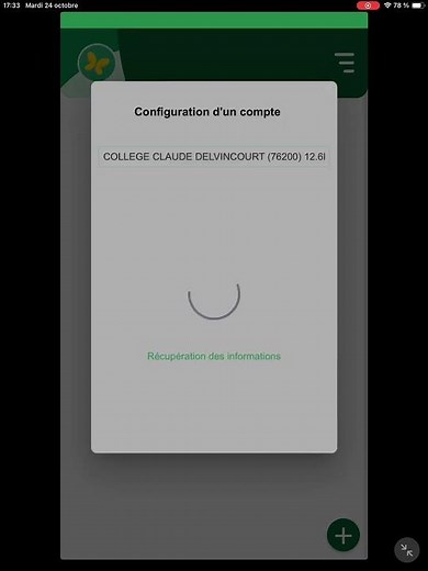 Connexion à pronote avec les identifiants Educonnect