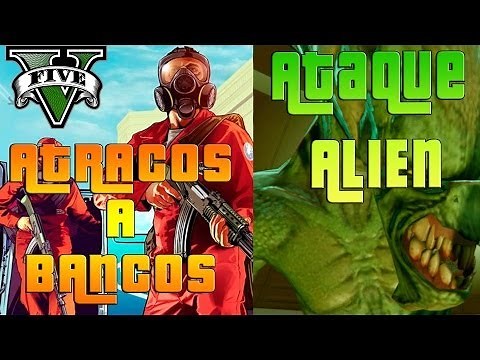 GTA V Online - "BANK HEISTS" and "ALIEN ATTACK" (Capture Mode) Content Creator
